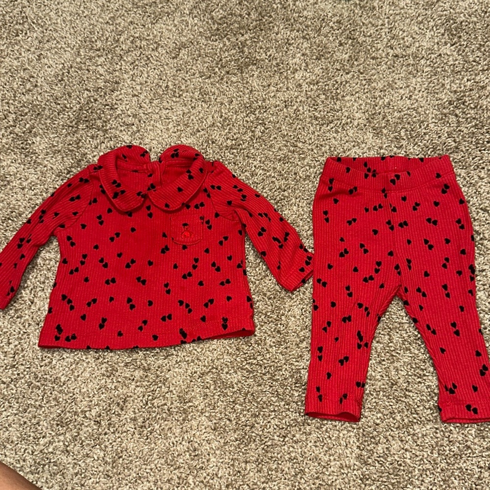GAP matching set, long sleeve and pants 0-3 months